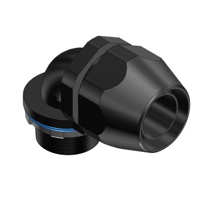 T&B Plastic Bullet LT975P Flexible Conduit Connector, 3/4 in Trade, 90 deg, Thermoplastic